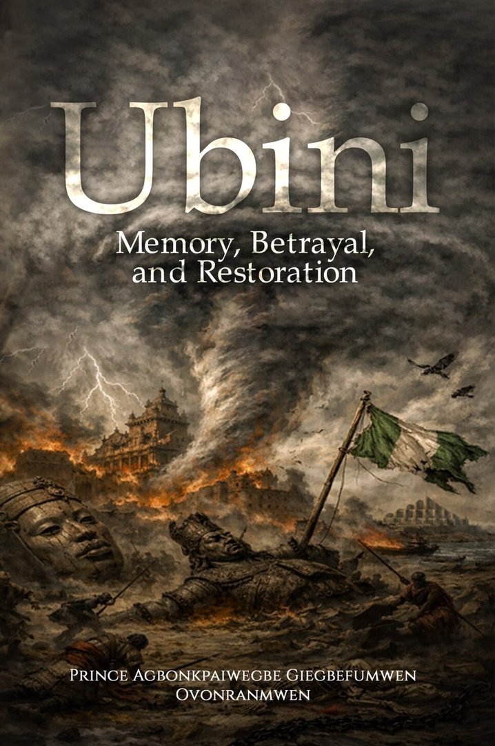 Ubini book cover by John Cliff